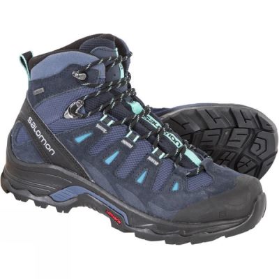 Botas Salomon Quest Prime GTX Mujer Azules Oscuro - Chile WJC567280